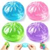 Kutakuta 4 Pezzi Glitter Soft Dumpling,Squishy Ravioli Giocattoli Sensoriali Per Alleviare Lo Stress Giocattolo Da Spremere Bambini Ravioli Morbidi Da Spremere Con Ripieno Scintillante