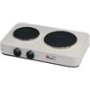 CF Parker Fornello Elettrico da tavolo due Piastre Potenza 1500 Watt con Manopole colore Bianco - 5322P