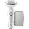 Braun Silk-epil 9 Epilatore Elettrico Wet&Dry a Batteria Ricaricabile colore Bianco/Argento - 963404
