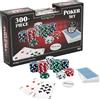 Goliath Valigetta Set Poker Completo 300 Fiches Alluminio Carte Dadi Gioco Tavolo