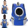 ALLSOPETS Zaino per Cani, Trasportino per Piccoli Cani e Gatti, Borsa da Viaggio Regolabile, Zaino per Cane per Bicicletta, Moto, Escursionismo, Campeggio (Blu Notte, L)