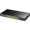Cudy Switch Cudy 24 porte Layer 2 gestite Gigabit PoE+ con 4 porte Gigabit Combo, 400W, GS2028PS4-400W,