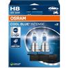 OSRAM COOL BLUE INTENSE H8, fino a 4.800 K, lampada frontale alogena, aspetto LED, scatola pieghevole sospesa (2 lampade)
