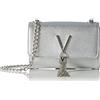 Mario Valentino Valentino by Mario Divina - Borse a tracolla Donna, Argento, 8x17x23 cm (B x H T)