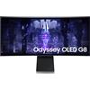 Samsung Monitor Gaming Odyssey OLED G8 (S34BG850), Curvo (1800R), 34'', 3440x1440 (WQHD), 21:9, HDR10+, OLED, 175 Hz, 0,1 ms, Freesync Premium, Micro HDMI, USB-C, Mini-DP, WiFi, Bluetooth, Casse, HAS