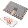 Generico Changing Mat - Pad Che Cambia Pieghevole | Pad Di Cambio Del Bambino Impermeabile, Comodo Pad Di Cambio Del Bambino Da Viaggio, Pannolini Per Bambini Che Cambiano Pad Con Adesivi Magici Per Viag