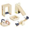 Le Toy Van - Casa delle bambole in legno mobili da gioco all'aperto | Ragazze e ragazzi 5 pezzi Outdoor Play Set - Adatto per bambini dai 3 anni in su
