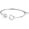 Lotus STYLE Bracciale in acciaio inox donna LS2183-2/1 - Braccialetto sofisticato con finitura lucida e raffinata 6,6 cm, ideale per regalo di compleanno, anniversario, occasioni speciali