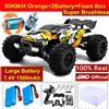 4WD 1:16 80KM/H Super Brushless 50KM/H Spazzolato RC Auto 4X4 off Road Telecoman