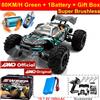 4WD 1:16 80KM/H Super Brushless 50KM/H Spazzolato RC Auto 4X4 off Road Telecoman