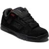 DC Shoes Stag-Leather Shoes for Men Sneaker, Nero/Grigio/Rosso, 43 EU