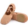Uniuni Scarpe Danza Bambina Elastic Scarpette Danza Classica Donna Mezze Punte Ginnastica Scarpe Ballerina Suola Divisa Ballo Pantofole Marrone 38