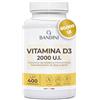 Bandini® Vitamina D 60.000 UI/mese 200 compresse (+6 mesi), Difese Immunitarie, Salute di Ossa, Denti e Muscoli, Metabolismo del Calcio, 50 mcg di Colecalciferolo, Vitamine D3 Pura ad Alto Dosaggio