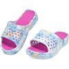 JOMIX Ciabatte Donna Estive con Motivo Floreale Sandali Plateau in EVA Leggera Pantofole da Mare e Piscina Antiscivolo Comodi per Casa e Esterno, WES260219, Viola, 36 EU