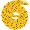 Swissly - Lacci rotondi, circa 4,5 mm di diametro per scarpe da lavoro, scarpe da trekking, stivali da trekking, lacci per scarpe in poliestere, lunghezza 70-220 cm, marrone/beige, 130 cm / ø 4,5mm