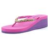 JOMIX Sandali Infradito Donna Estive Zeppa Ciabatte Spiaggia Piattaforma Leggere Pantofole Eva da Mare Spiaggia Piscina Vacanze WEI250447 Fuxia 38