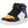 Geox B Eclyper Boy, Scarpe da Ginnastica Bimbo 0-24, Nero Dk Yellow, 23 EU