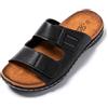 JOMIX Ciabatte Uomo Estive Mare Spiaggia Sandali Pantofole Piscina in Eco-Pelle SU8711-7 (Marrone Scuro, 40)