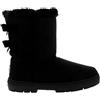 Holly Donna Twin Arco Alto Pelliccia Classico Impermeabile Inverno Pioggia Neve Stivali - Nero - 37