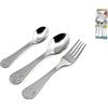 Lulabi Disney Minnie Confezione da 3 Posate Inox, Grigio