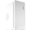 Tacens NOVAX, Case PC Micro-ATX Ultra-compatto, Design Completo in Metallo, 1x Ventola Posteriore 80mm, Case Mini-Tower con Grande Capacità Interna, Bianco