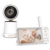 Gigaset Baby 500 Video Baby Monitor, Schermo 5 Pollici, Cream White/Bronze