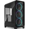 Fractal Design Meshify 3 RGB Black Tempered Glass Light Tint - High Airflow PC Gaming Case - Mesh Front Panel - Three ARGB Momentum 14 Gen 2 Fans Included