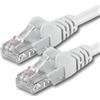 1aTTack.de 7952578 1x 0,25m White Cavo di rete Cat6 Cat 6 Ethernet LAN 1000 Mbit/s RJ45