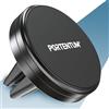 PORTENTUM Porta cellulare auto magnetico ultrapotente (Non compatibile con MagSafe) - Presa estrema con 6 magneti - Supporto telefono per griglia di aerazione - 360° - Per Samsung, Android, iPhone