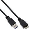 InLine 21042 Cavo USB 3.0, Type-A Maschio a Type Micro-B Maschio, 5 m, Nero