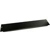 StarTech.com Pannello cieco 2U per armadio rack 19"- Pannello di chiusura per quadro dati 19 pollici in acciao, Nero (BLANKB2)