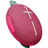 Ultimate Ears Miniroll Altoparlante Bluetooth impermeabile ultraportatile, bassi potenti, resistente alla polvere IP67, raggio d'azione di 40 m - Calming Pink