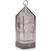 Kartell Lantern Lampada da Tavolo, Dimmerabile 1.2 W, Grigio(Fumè), 9.5 x 9.5 x 31 cm