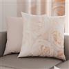 PETTI Artigiani Italiani - Coppia di Federe Cuscino 50x50 cm in Microfibra, Cuscini Arredo Camera da Letto, Divano, Salotto, Set 2 Fodere Copricuscino, Federa Floreale Bianco, 100% Made in Italy