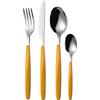Guzzini My Fusion Set 24 Posate, 16.8 x 7.5 x 25.5 cm, Giallo (Ochre)