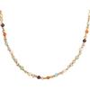 SINGULARU - Collana Mini Crystals Colors. Collane in Argento 925 con Finitura in Bagno d'Oro 18Kt e Cristalli Colorati. Gioielli per Donna