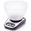 Laica BX9240 Bilancia da Cucina Elettronica, Base Cromo, Ciotola Vitrex, 5 kg, elettrica, alluminio