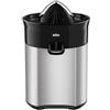 Braun CJ5050BK Spremiagrumi, Avvio e Arresto Automatici, Base Antiscivolo, Pratico Beccuccio, Coperchio di Protezione, Sistema Direct Serve, Antigoccia, Sistema a Pressione, 60watt, Acciaio/Nero
