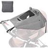 YeahBoom Parasole per Passeggino,Parasole per Carrozzina,Parasole Passeggino Universale,Universale Regolabile UV 50+,ala Laterale Parasole,con Finestrino e Funzione,Protezione Solare Parasole Passeggino
