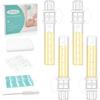 Aolso Colostrum Collector Kit 5ml,4pcs Riutilizzabile Contenitori Latte Materno in Silicone,Senza BPA,Contenitore Colostro con Panno di Cotone,Spazzola per la Pulizia,Etichette,Può Nutrire Il Bambino