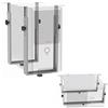 RICOO Supporto PC Sotto Scrivania TRH02-S, supporto computer regolabile in larghezza e altezza, montaggio sottotavolo verticale o orizzontale, supporto case PC fino a 35 kg, Argento