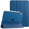 TiMOVO Cover per iPad Air 11 Pollici (M4 2026/M3 2025/M2 2024), Custodia iPad Air 5a/4a Gen (2022/2020) 10,9 Pollici, Ultra Sottile Leggero Semi-Trasparente Rigido Cover, Blu Abisso