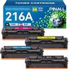 PINALL 216A Toner (Con Chip) Compatibile per HP 216A per HP Color LaserJet Pro MFP M183fw M182n M182nw M155a M155nw M155 - Confezione da 4 Pezzi Nero, Ciano, Magenta, Giallo.