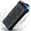 RIENOK Cassa Bluetooth Potente Portatile 30W IPX7 Impermeabile, Voce/Musica/Basso, Audio USB, Vero Stereo Senza Fili, Luce LED, Supporta TF, Ricaricabile Tipo-C
