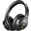 1Mii Y8+ Cuffie Bluetooth 6.0 Over-Ear con Cancellazione Rumore Attiva Ibrida, 100 Ore di Autonomia, Wireless Hi-Res Audio e bassi potenti, EQ Personalizzabile con App, Comfortevoli, Grandi, Nero