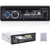 CAMECHO Autoradio Bluetooth 5.1 con Lettore CD DVD per 12-14.4V, FM/AM Stereo Auto con Vivavoce Bluetooth, 1 DIN Lettore MP3 con con APP Control Location, MP3 USB SD AUX