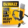 DEWALT Cavo USB-A a Lightning Heavy Duty [Certificato Apple MFi] Cavo di Ricarica Resistente per iPhone, Ricarica Rapida Compatibile con iPhone 14/13/12/11 Pro Max, iPad e AirPods 1,8 m