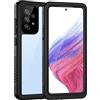 Focusor Cover per Samsung Galaxy A53,Custodia Impermeabile A53(6.5")[IP68 Certificato Waterproof] Cover Slim Antiurto Antineve Antipolvere AntiGraffio Subacquea Caso Protettiva per Samsung A53 (Nero)