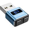 MEATANTY Mouse Jiggler USB in Metallo con Display, 3 Modalità, Blu