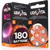 Udivita 180 Pile Per Apparecchi Acustici Udivita Misura 13 Batterie Zinco Aria - 30 Blister da 6 Pile